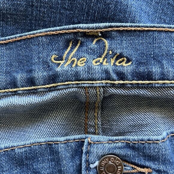 Old Navy the Diva Lowest Rise Skinny Stretch Size 14 Long Blue Denim Jeans - Picture 4 of 7